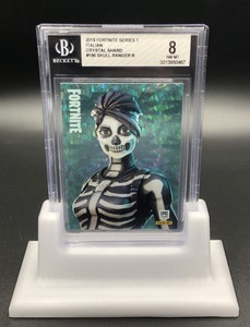 Panini 2019 Fortnite Series 1 #196 Skull Ranger Crystal Legendary - BGS 8 Nm-Mt