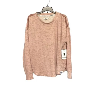 New Nine West Oh So Soft Sleepwear Top Cobra Pink Women’s Size Small Long Sleeve - Picture 1 of 11