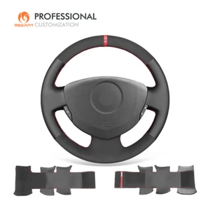 Funda de volante de gamuza de cuero genuino DIY para Renault Clio Twingo Dacia Sandero  - Imagen 1 de 10