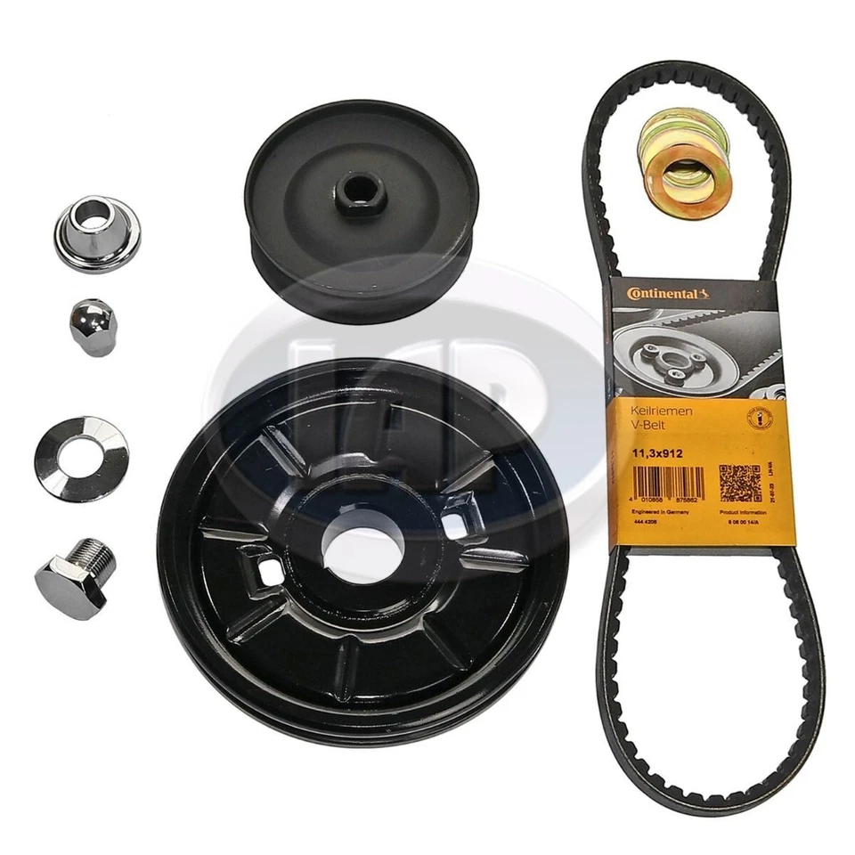 STOCK ALTERNATOR / CRANKSHAFT PULLEY KIT VOLKSWAGEN T1 BUG SUPER BEETLE T2 BUS - Image 1 of 2