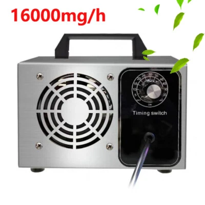 Máquina Generadora de Ozono Hogar Purificador de Aire Ionizador de Olores Ozonizador 16g/h 110V 220V Foto 1 de 4