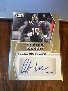 DEXTER WRIGHT 2019 Sage Hit Gold Rookie Autograph RC Auto #A84 NC State - Picture 1 of 6