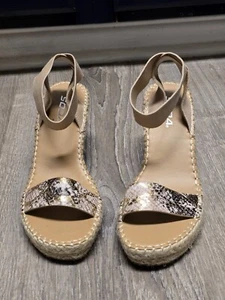 Zapatos de cuña Soda para mujer con estampado de piel de serpiente talla 7,5 - Imagen 1 de 10