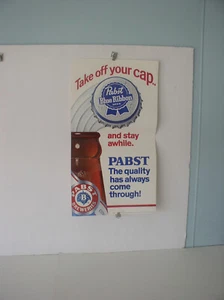  Pabst Blue Ribbon Bier Poster Unterstützen Sie Ihre Party mit Pabst new old stock - Bild 1 von 1
