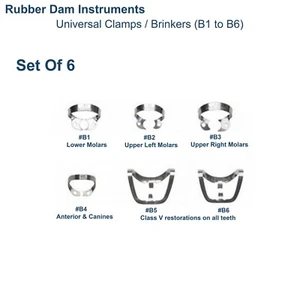 Universal Klammer / Brinkers Set (B1 Sich B6) Für Obere & Untere Molare - Bild 1 von 1