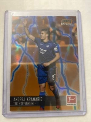 2021-22 Topps Stadium Club Chrome Bundesliga Orange Blue EC /10 Andrej Kramaric - Image 1 of 2