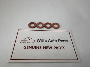 GENUINE BRAND NEW GASKET-INJECTOR SET 4EA HYUNDAI I30 4 CYL 1.6 L TD 2007-2018 - Picture 1 of 6