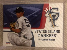 2019 Staten Island Yankees Choice #16 Justin Wilson Murfreesboro Tennessee Card
