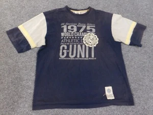 g unit shirt vintage xl blue mens y2k graphic hiphop 50 cent retro new york - Picture 1 of 11