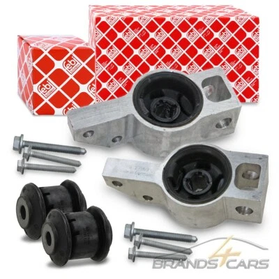 FEBI 2x QUERLENKERLAGER + LAGERBUCHSEN VORNE FÜR AUDI A3 VW CADDY GOLF 5 6 JETTA - Bild 1 von 4