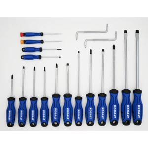 Kobalt 18-Piece Plastic Blue Handle VARIETY PACK Magnetic Screwdriver Set New - Picture 1 of 2