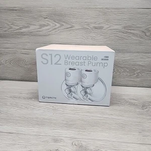 TSRETE S12 White/Pink Lightweight Double Wearable Electric Breast Pump 2 Pack - Picture 1 of 3
