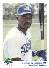 1992 Vero Beach Dodgers Classic/Best #12 Vernon Spearman