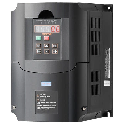 VEVOR VFD 10 PS 7,5KW 35A 220V Ingresso Monofase Trifase Uscita Trifase 0-400Hz - Imagen 1 de 4