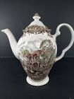 Johnson Brothers Heritage Hall Brown Multicolor Coffee Pot French Provincial