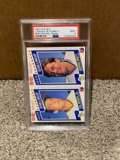 1987 M&M's Perforated Panel - #13 CAL RIPKEN Jr & #14 GEORGE BRETT - PSA 9 Mint