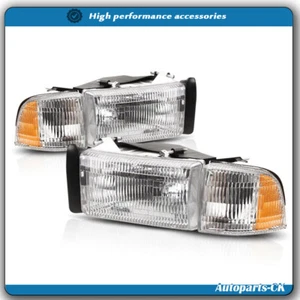 For Dodge Ram 1500 2500 3500 1994-2002 Headlight Headlamp Chrome Left+Right Side - Bild 1 von 6