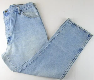 Well Worn Legendary Gold Faded Light Wash Mens Jeans, 42x30 - Picture 1 of 4