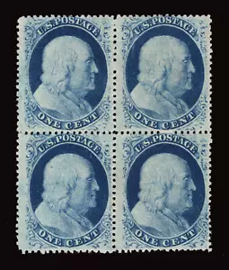 MOMEN: US STAMPS #24 INTACT BLOCK OF 4 UNUSED LOT #91330* - Picture 1 of 2
