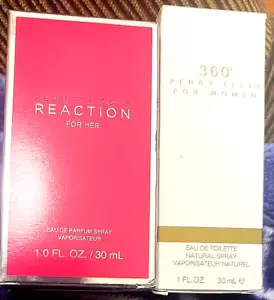 Women's Perfume Lot: Reaction for Her by Kenneth Cole + Perry Ellis 360, NIB - Picture 1 of 1