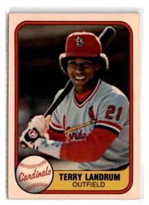 1981 Fleer #539 Terry Landrum