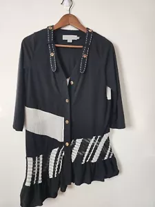 Holmes & Fallon Size M Womens Cardigan 3/4 Sleeve Light Weight - Picture 1 of 4