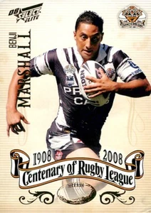 2008 WESTS TIGERS NRL Card BENJI MARSHALL Centenary - Picture 1 of 2