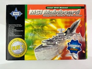 MSi MS-6182 ATX Intel 810 Based Motherboard Slot 1 For Intel Pentium -New in Box - Picture 1 of 11