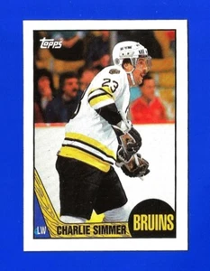 1987-88 Topps HOCKEY #52 CHARLIE SIMMER NRMINT+ BOSTON BRUINS (TM1) - Picture 1 of 2