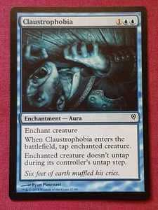 Magic The Gathering DUEL DECKS JACE VS VRASKA CLAUSTROPHOBIA blue card MTG - Picture 1 of 2