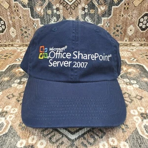 Microsotf SharePoint Server 07 Hat Promo Embroidered Adjustable OSFA Blue Cap - Picture 1 of 9