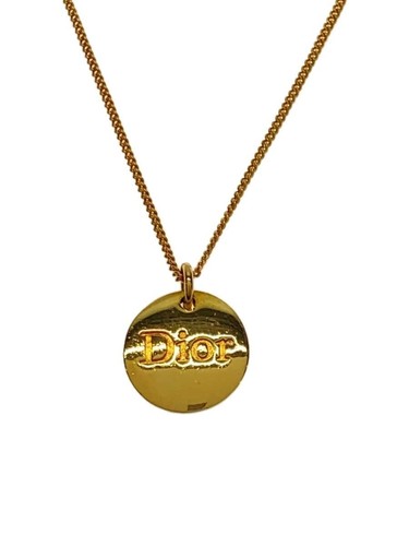 Collana Christian Dior con top GLD logo donna oro