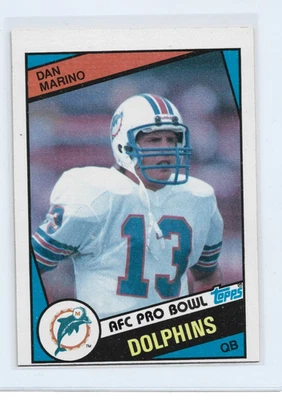1984 年 Topps - Dan Marino #123 (RC) 名人堂 Miscut — 第 1/2 张图片