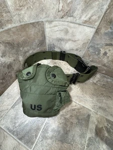 U.S Military Type 1-quart Canteen Cover With Strap Preowned, Hiking, Backpacking - Picture 1 of 9