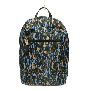Auth FURLA - Black Blue Gray Multi Nylon Backpack - Picture 1 of 8