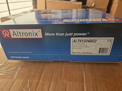 Altronix ALTV1224DC2 CCTV Power Supply 12VDC Or 24VDC 6A 16 Fused Outputs - Image 1 of 2