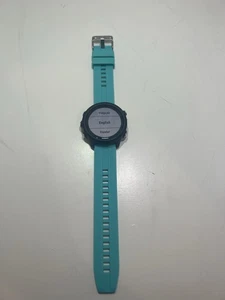 Garmin Forerunner 245 Music Black Turquoise Strap GPS Watch - Picture 1 of 4
