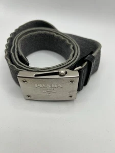 Cintura Prada Elasticizzata Utility Fibbia Argento 95/38 - Foto 1 di 4