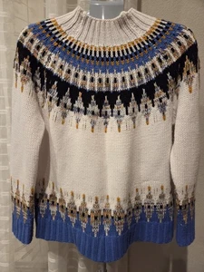 Telluride Clothing Co Sweater Women Sz Medium Long Sleeve Funnel Neck Heavy Warm - Picture 1 of 6