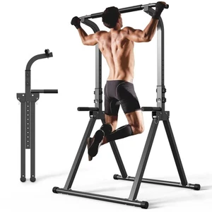 YYJO Foldable Pull Up Bar Free Standing Multi-function Power Tower Dip Bar Ho... - Picture 1 of 7