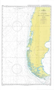 Admiralität 4609 Valparaiso Islas Diego Ramirez Westküste Südamerika Karte Karte Karte - Bild 1 von 6