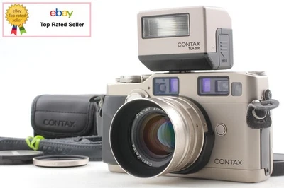 w/Flash Strap Hood [ MINT ] Contax G2 RF Film Camera Planar 45mm F2 TLA200 japan - Image 1 of 4