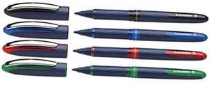 One Business Rollerball Pen, 0.6 mm Ultra-Smooth Tip, Blue Barrel, Multicolor - Afbeelding 1 van 7