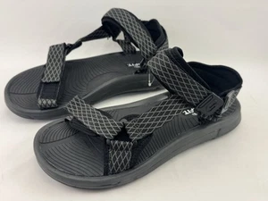 Skechers Go Walk Men's Sandals Sz 11 Black Gray Skechers  66045 Relando - Picture 1 of 8