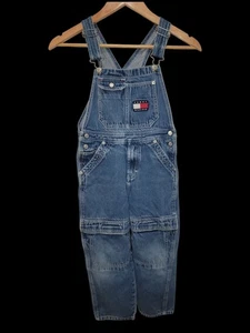 Tommy Hilfiger Mono con tirantes Juvenil Talla 6 Niños/Niñas Y2K 90S Hip Hop Bolsillos en la rodilla - Imagen 1 de 10