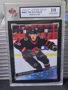 20-21 Upper Deck Tim Stutzle Young Guns Rookie 🚨🚨🚨 KSA 10 Pristine Gem Mint  - Picture 1 of 2