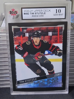 20-21 Upper Deck Tim Stutzle Young Guns Rookie 🚨🚨🚨 KSA 10 Pristine Gem Mint  - Image 1 of 2