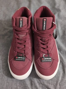 NUEVO Airwalk Borgoña Informal Zapatillas Altas Zapatos Talla 11 Eje Medio Vino - Imagen 1 de 9