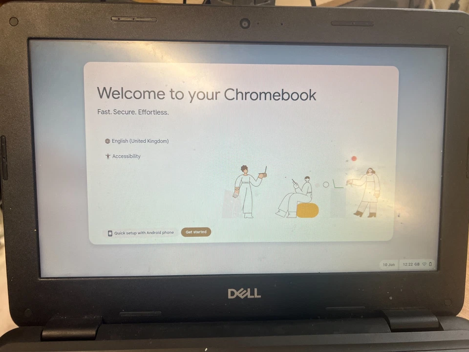 Dell Chromebook 3100 – Intel Celeron, 4 GB RAM, 16  gb Storage - Tested Working - Image 1 of 4