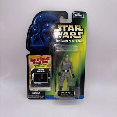 Nuevo en Paquete 1997 Star Wars Poder de la Fuerza POTF Freeze Frame Capitán Piett Kenner Foto 1 de 4